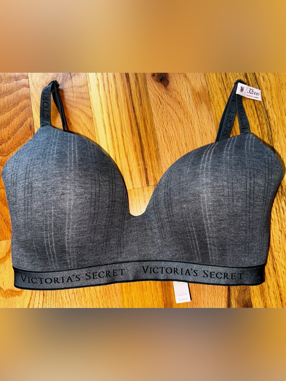 Victoria's Secret Gray Seamless T-Shirt Bra 32DDD